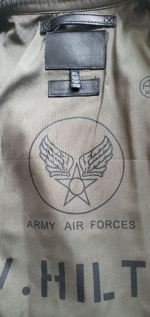 や*り様 牛革　カウハイド　復刻30's USAF typeA2　フライトジャケ