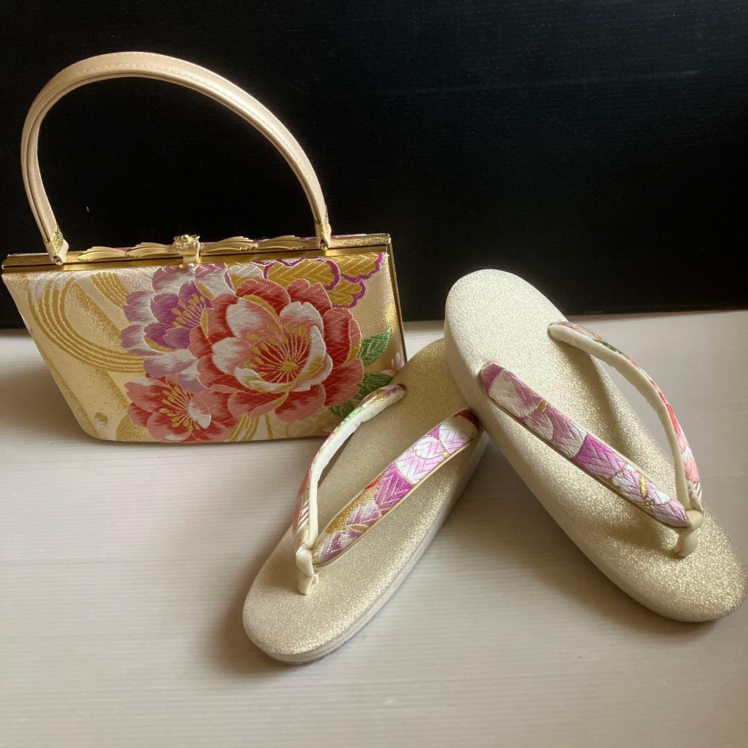★572 和装小物　草履　バック　セット