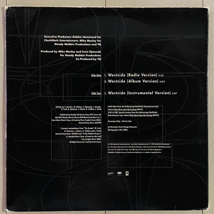 超希少プロモ TQ / WESTSIDE 12インチ シングル