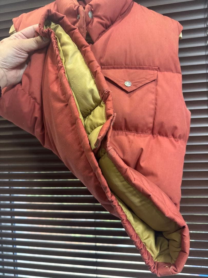 プ*猿様 70s 80s 茶タグ　THE NORTH FACE ダウンベスト