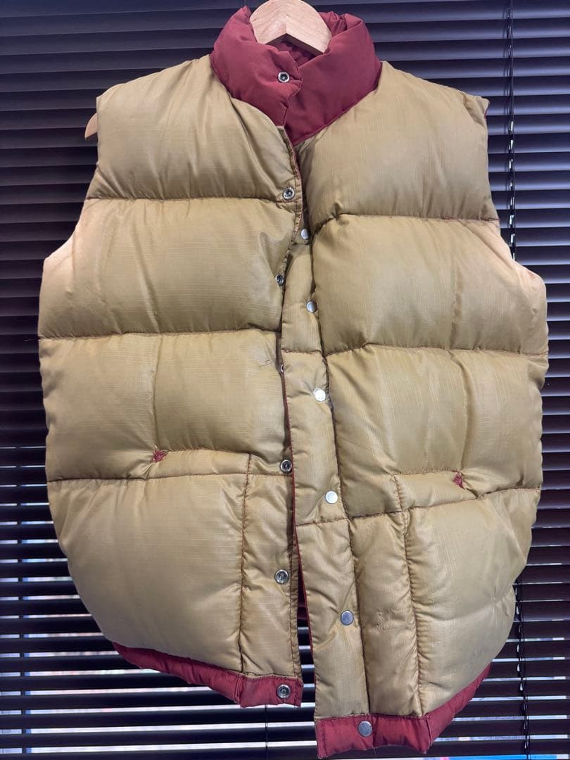 プ*猿様 70s 80s 茶タグ　THE NORTH FACE ダウンベスト