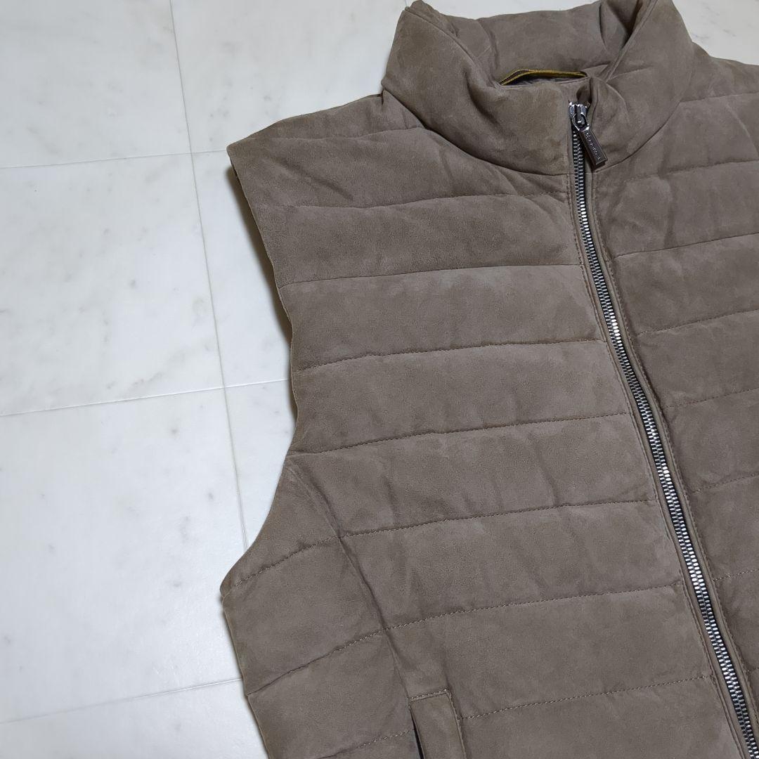 MOORER ムーレー スエード レザー ダウンベスト CALAF-UR