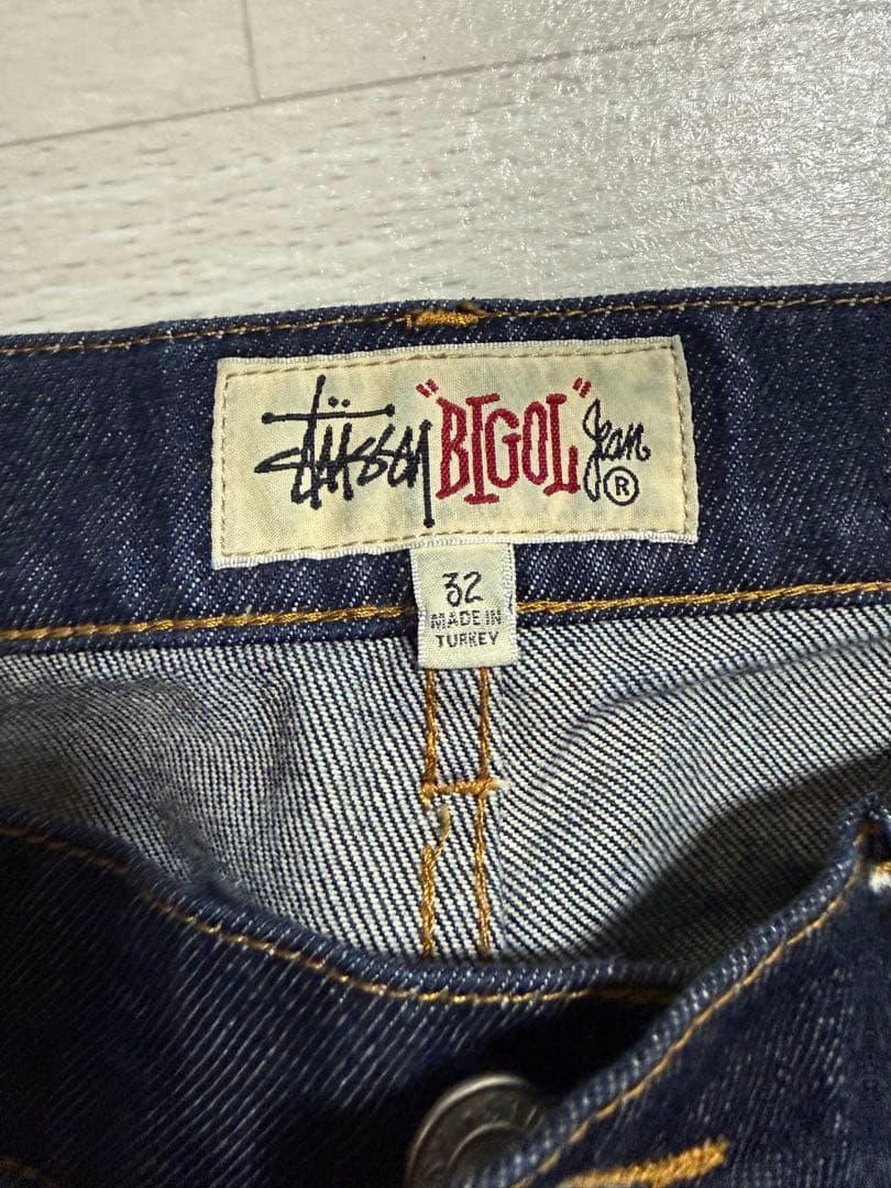 Stussy ビッグオットジーンズ 32サイズ ダークブルー