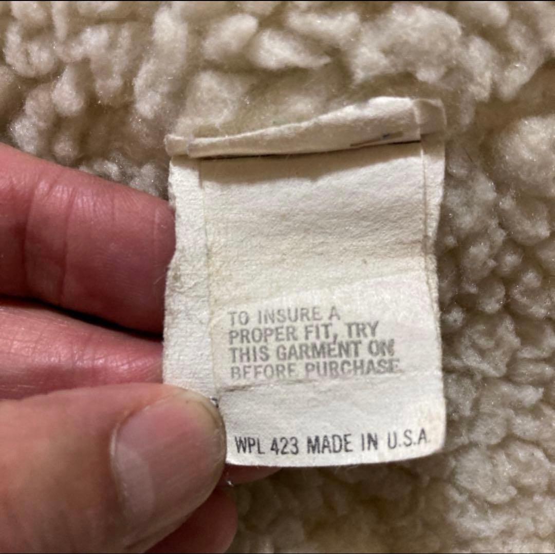 希少46 80sリーバイス 71608 ボア　デニムジャケット　USA製