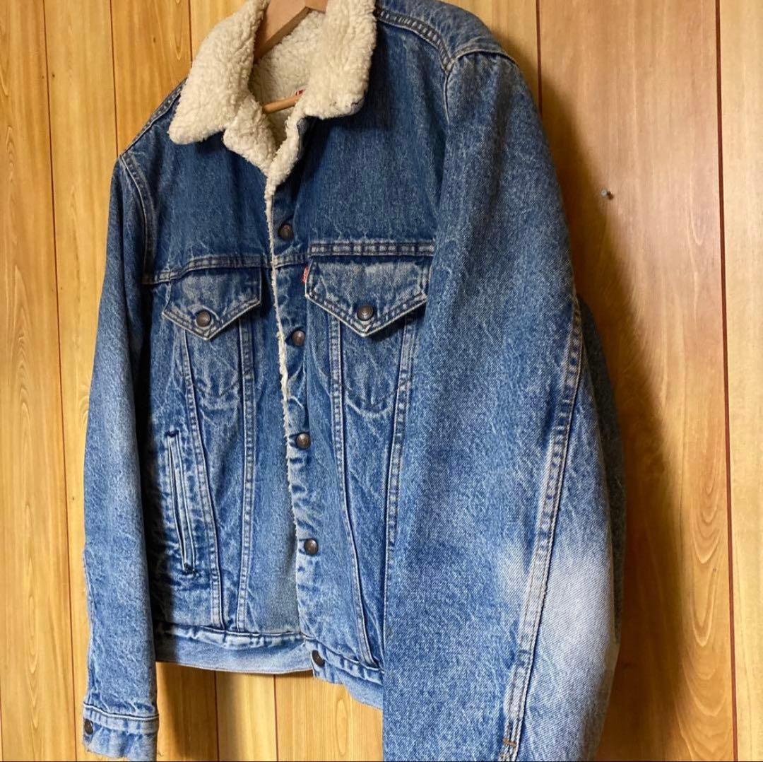 希少46 80sリーバイス 71608 ボア　デニムジャケット　USA製