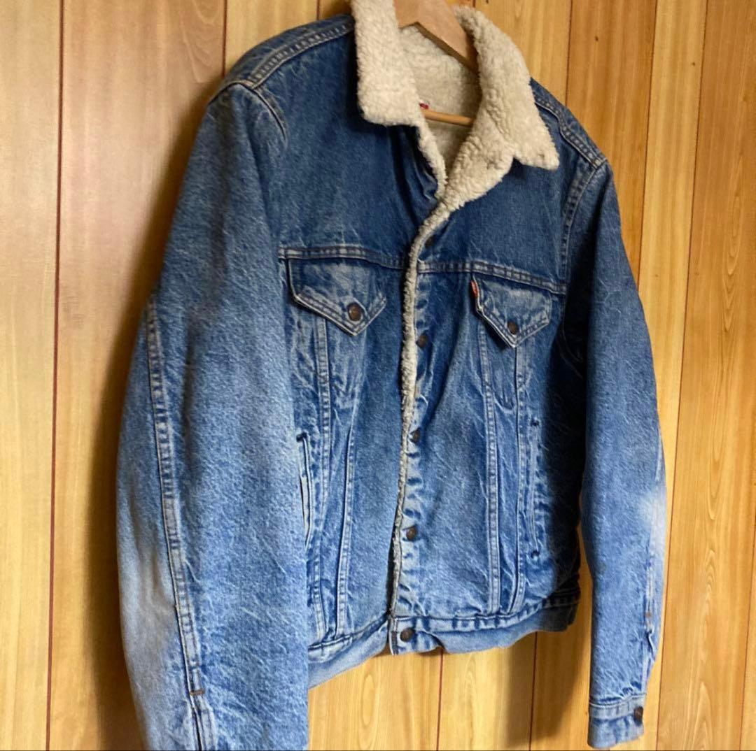 希少46 80sリーバイス 71608 ボア　デニムジャケット　USA製