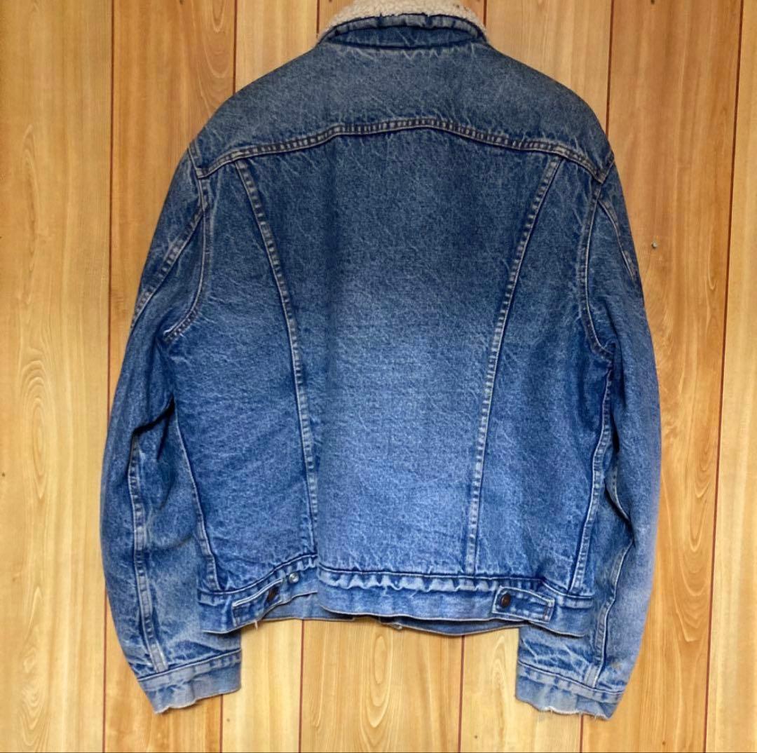 希少46 80sリーバイス 71608 ボア　デニムジャケット　USA製