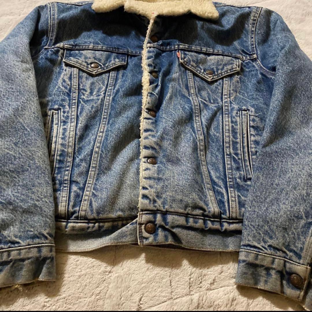 希少46 80sリーバイス 71608 ボア　デニムジャケット　USA製