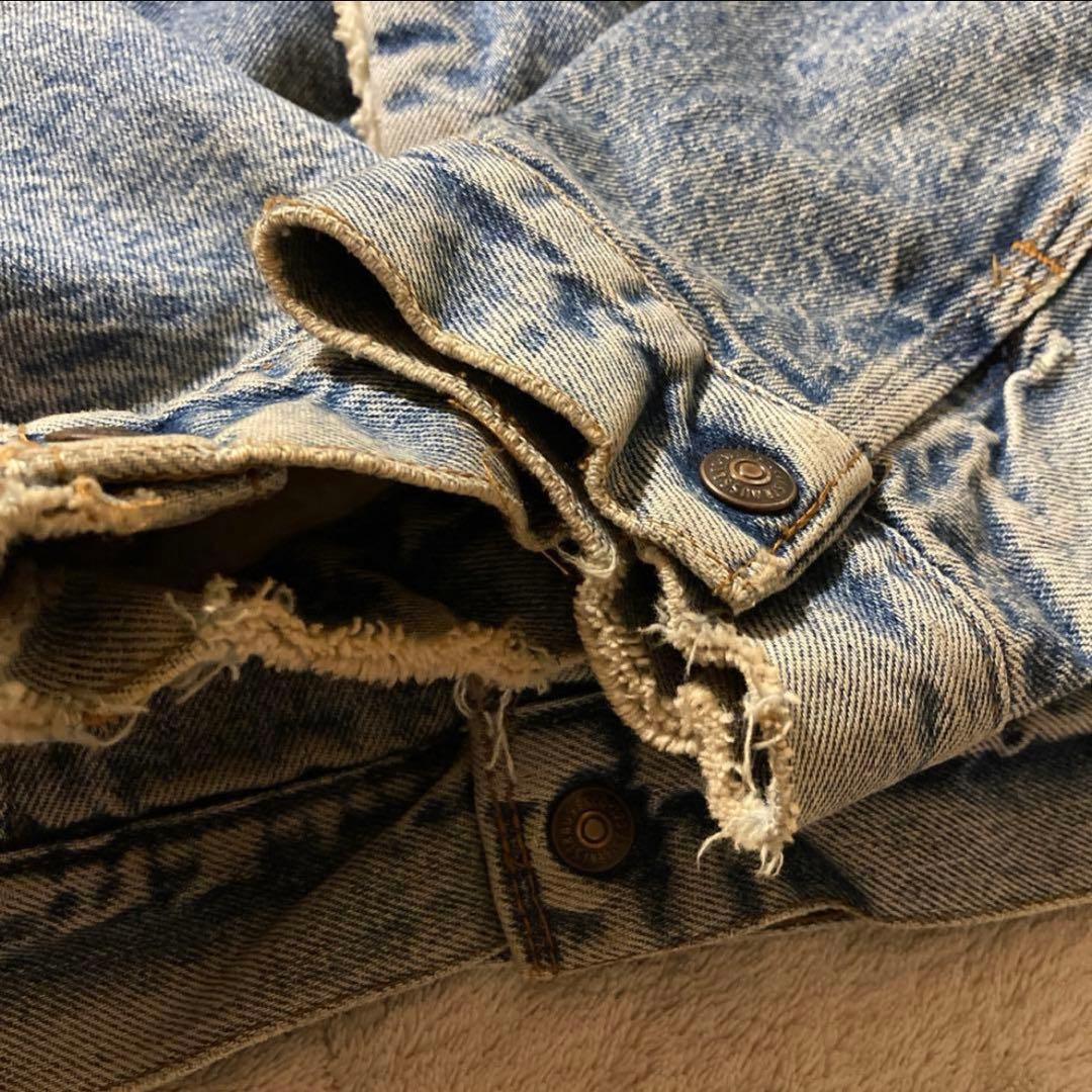 希少46 80sリーバイス 71608 ボア　デニムジャケット　USA製