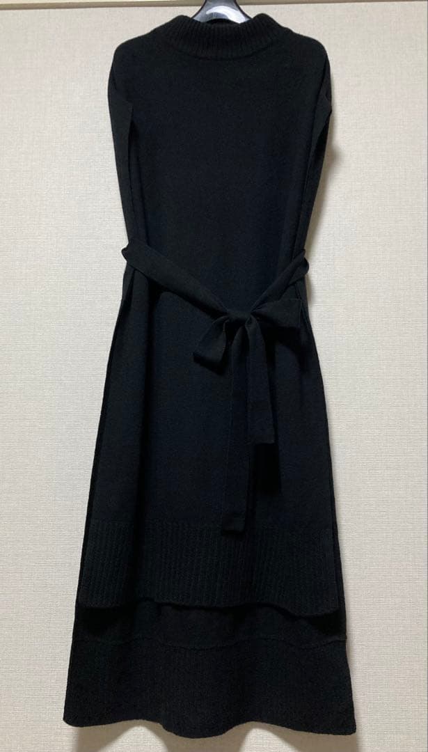 TICCA スタンドネック ロングベスト ブラック