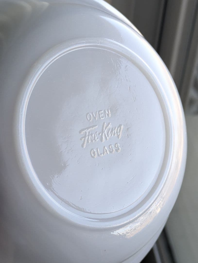 ファイヤーキング 初期GLASS アズライト スワール ボウル 2種4枚セット