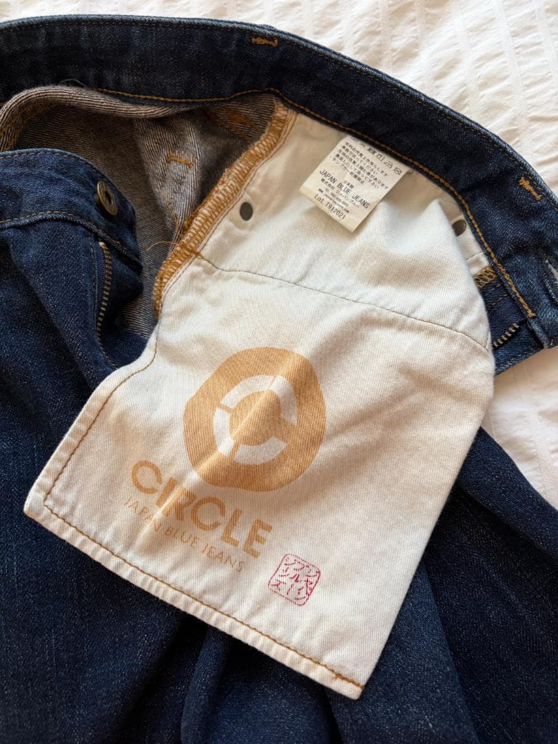 31W Japan Blue Jeans Circle ダークブルージーンズ