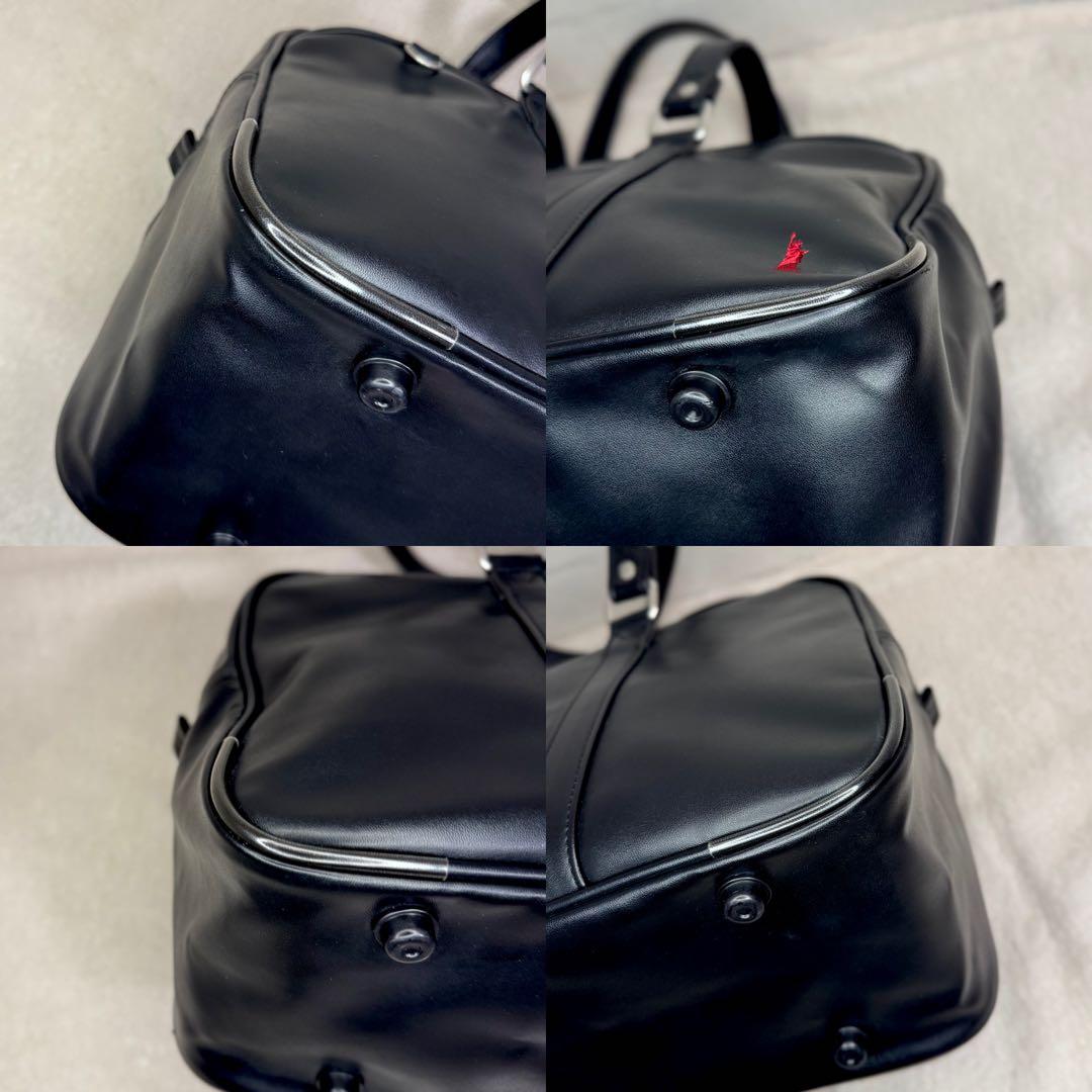 未使用品級✨EASTBOY スクールバッグ 合皮 赤女神 ブラック 黒 通学