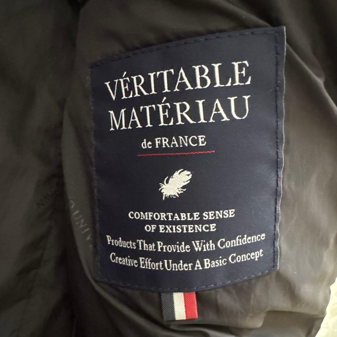 美品 ナノユニバース西川ダウン G4ベスト M フード着脱可 高機能 保温性抜群