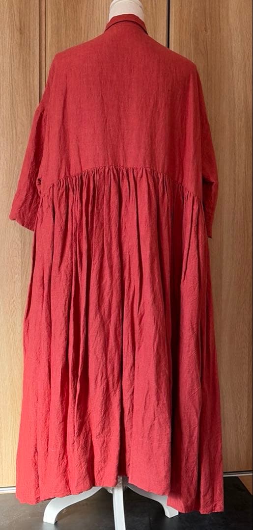 Veritecoeur リネンギャザーワンピース