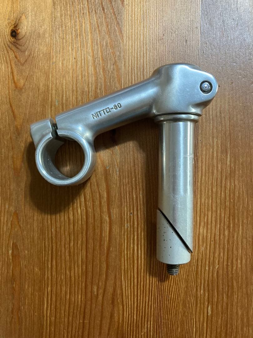 希少 NITTO 天返しステム 80mm ピスト njs 刻印 競輪 22.2