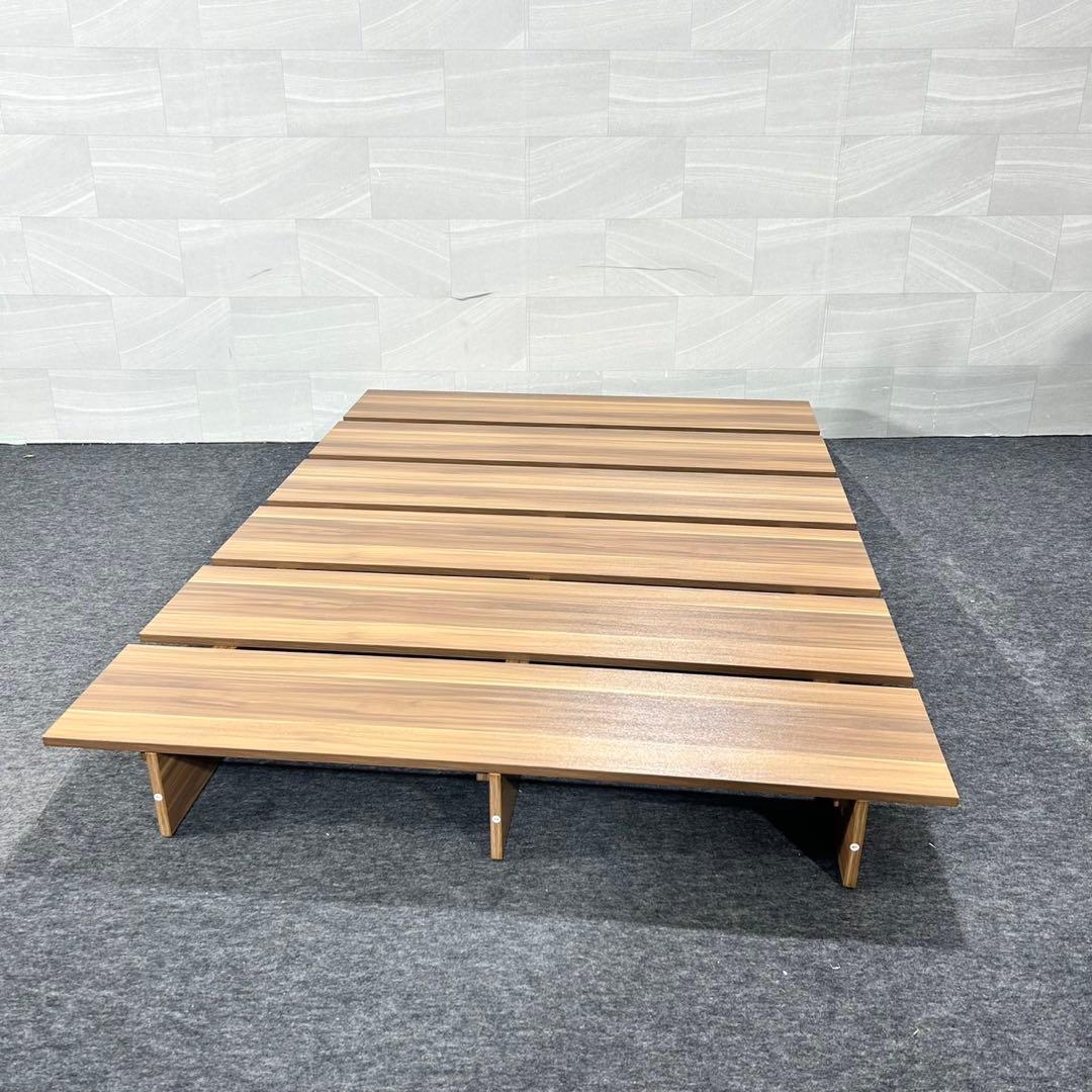 LOWYA ベッドフレーム 木目調 セミダブル 人気商品 d5300