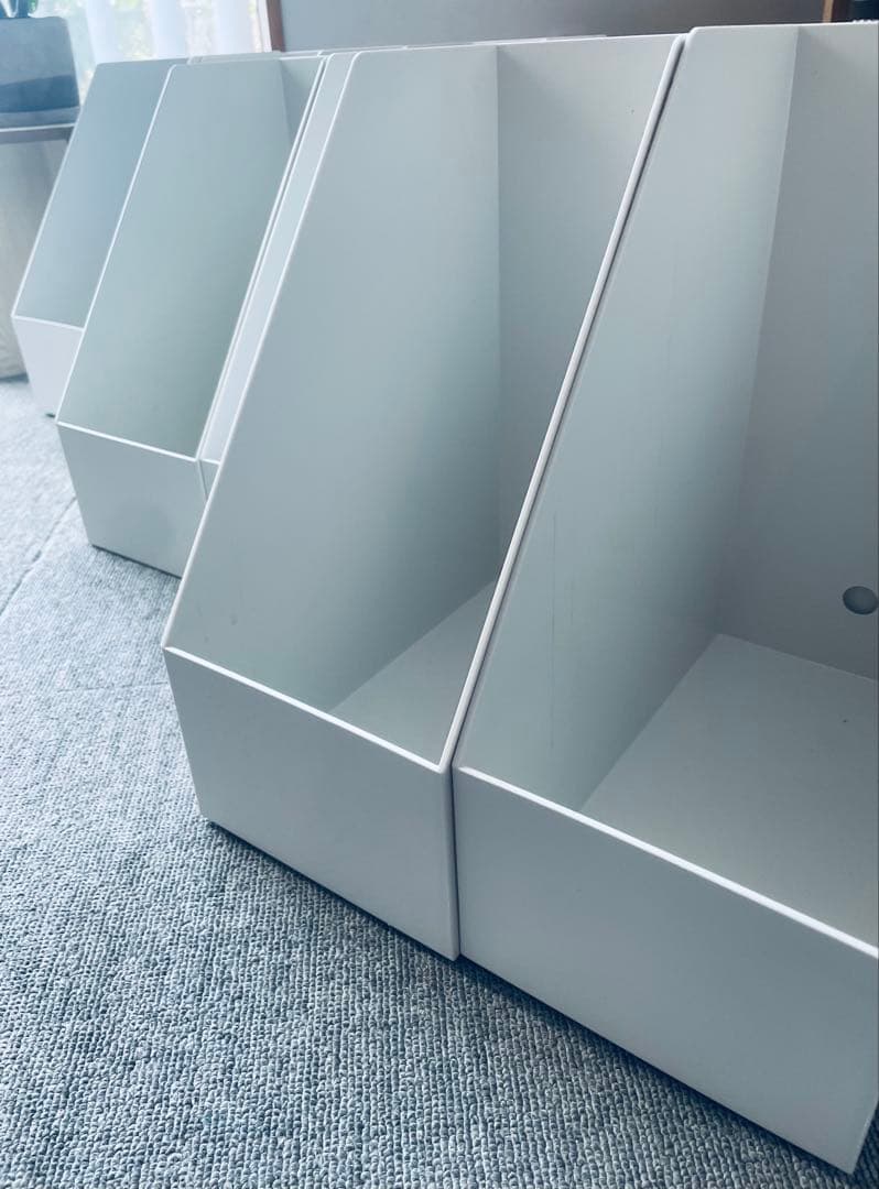 【新生活】無印良品 MUJI 再生ポリプロピレン入りファイルボックスワイド10個