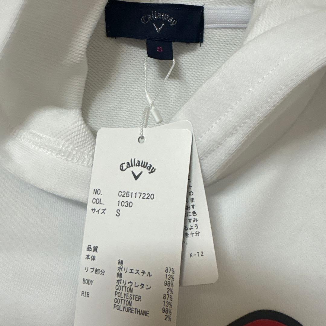 新品ラスト★Callaway フーディ S★ラブキャロウェイゴルフウェアパーカー