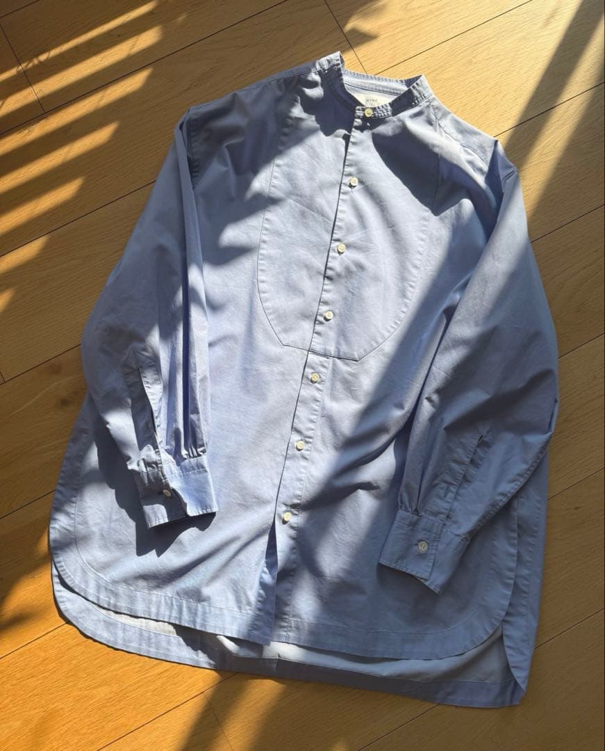 HYKE ハイク ブルーシャツブラウス 羽織り