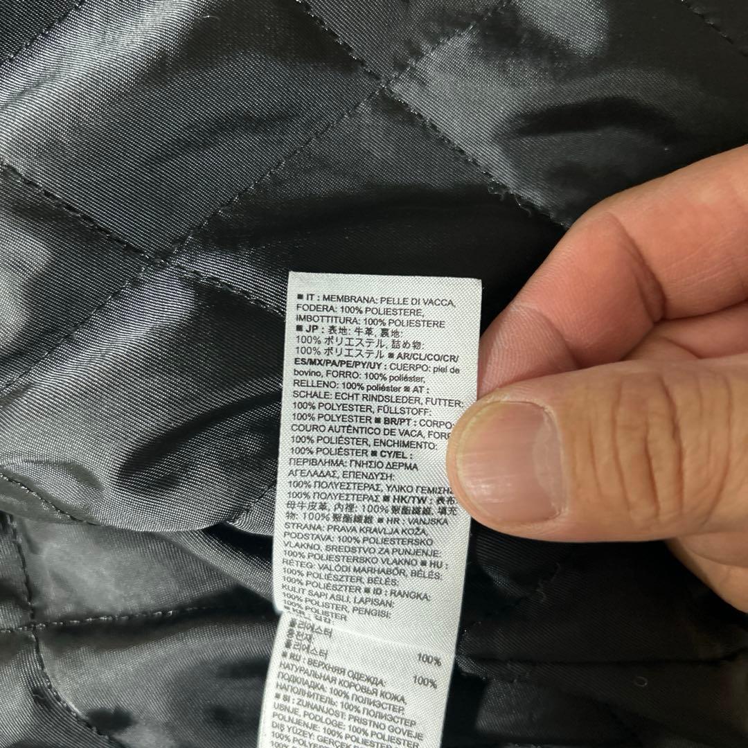 欠損あり　GAP ライダースジャケット　ダブル　サイズS ブラック