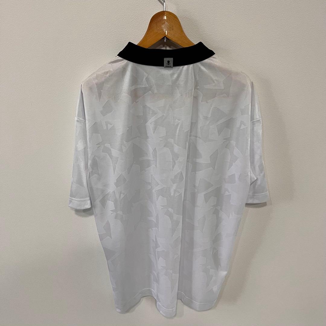 MARK&LONAマークアンドロナスカルプリント ポロシャツプレゼント用巾着付き