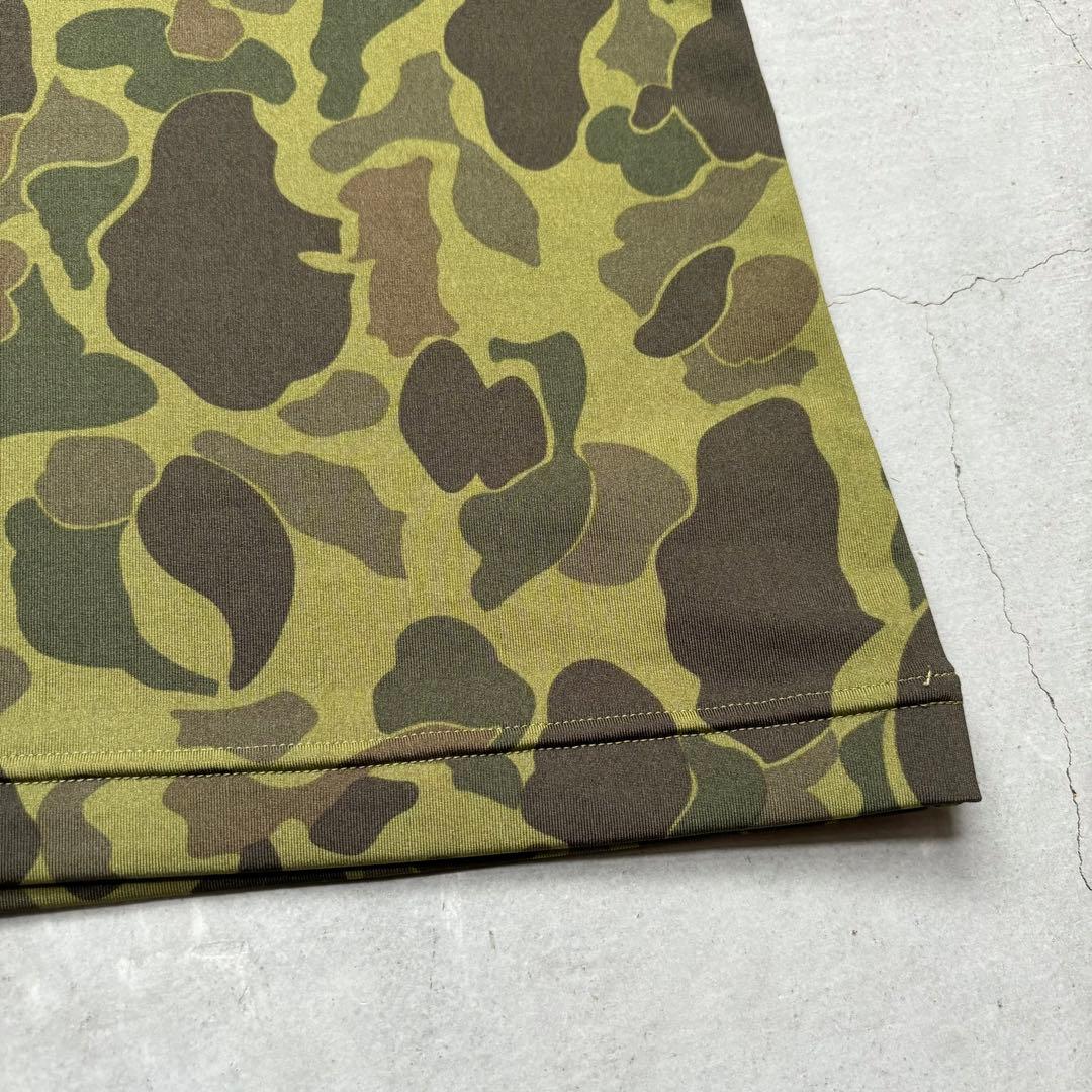 【極美品】PEARLY GATES 長袖インナーモックネックシャツ ロゴ 迷彩