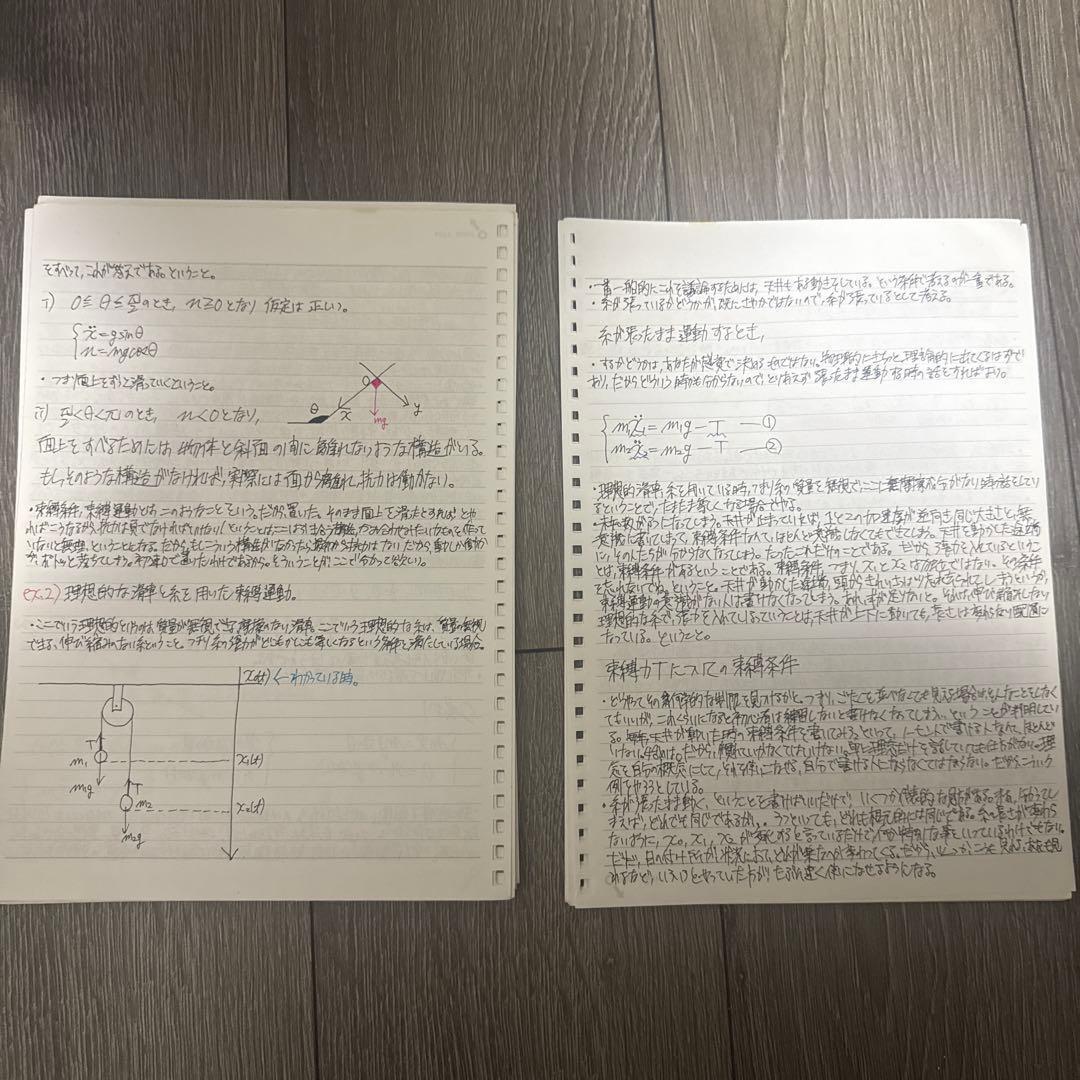 【東大合格/800P越】苑田ハイレベル物理 講義ノート板書・まとめノート