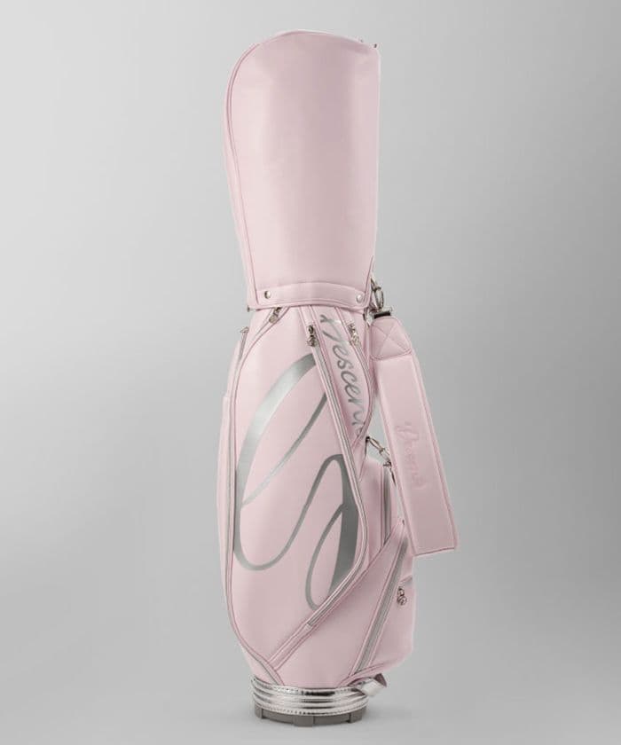 デサントゴルフ\r 【LUXE】キャディバッグ(スワロフスキーネームプレート付)