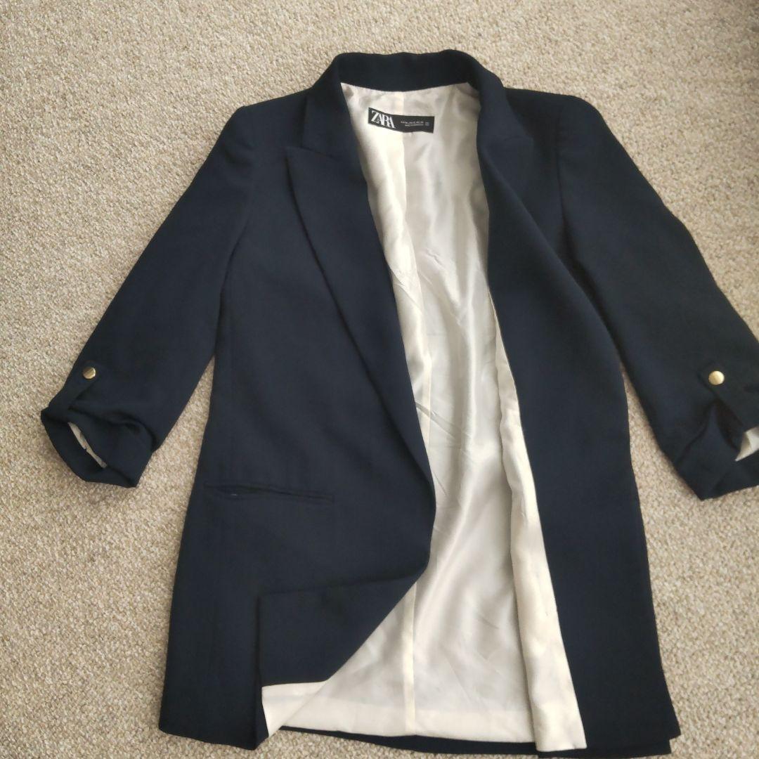 【美品】ZARAジャケット sizeXS ネイビー