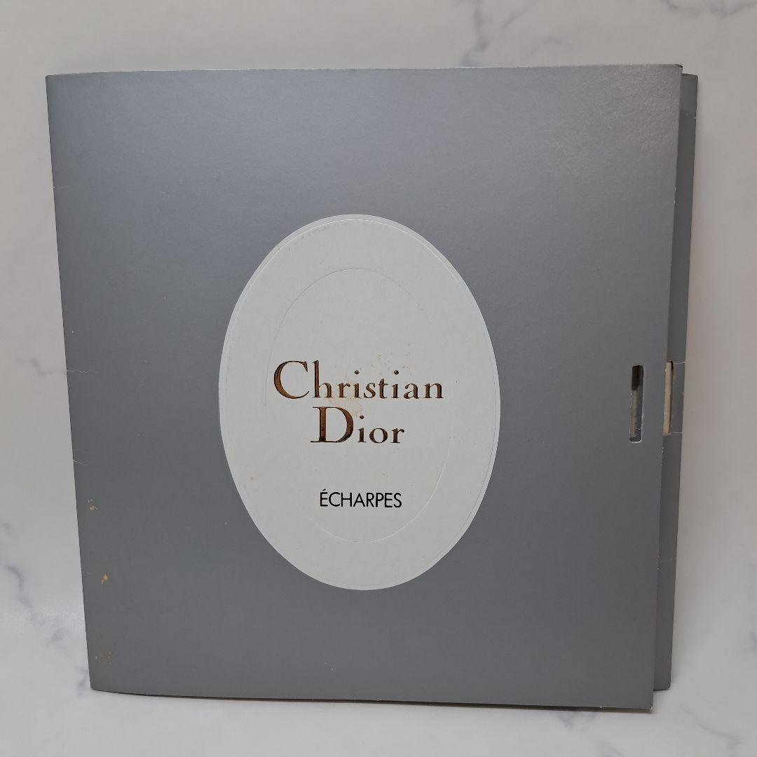 ピ*ネ様 20251216　クリスチャンディオール　スカーフ　花　鳥　ネイビー