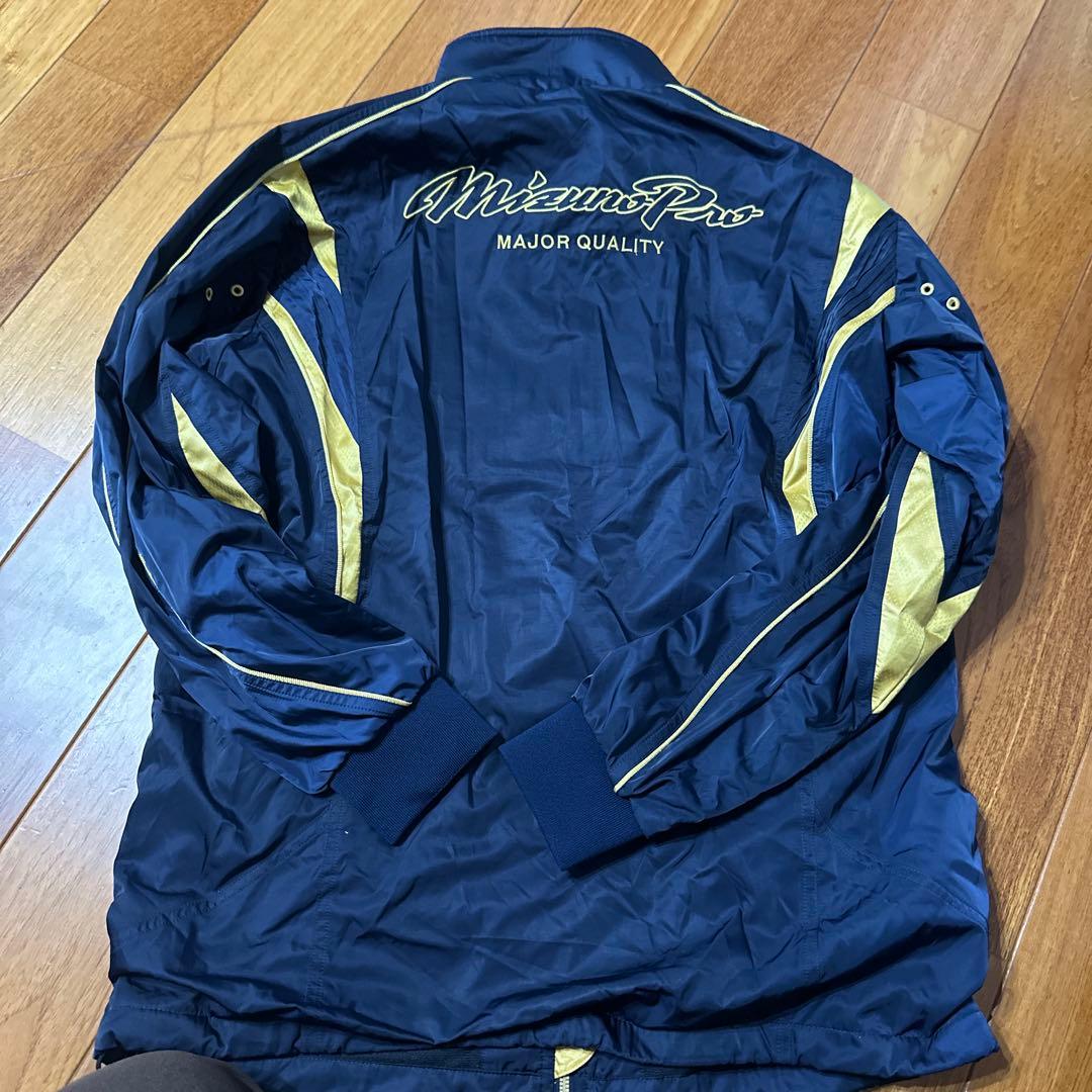 MizunoPro ジャケット サイズ0 ネイビー/ゴールド