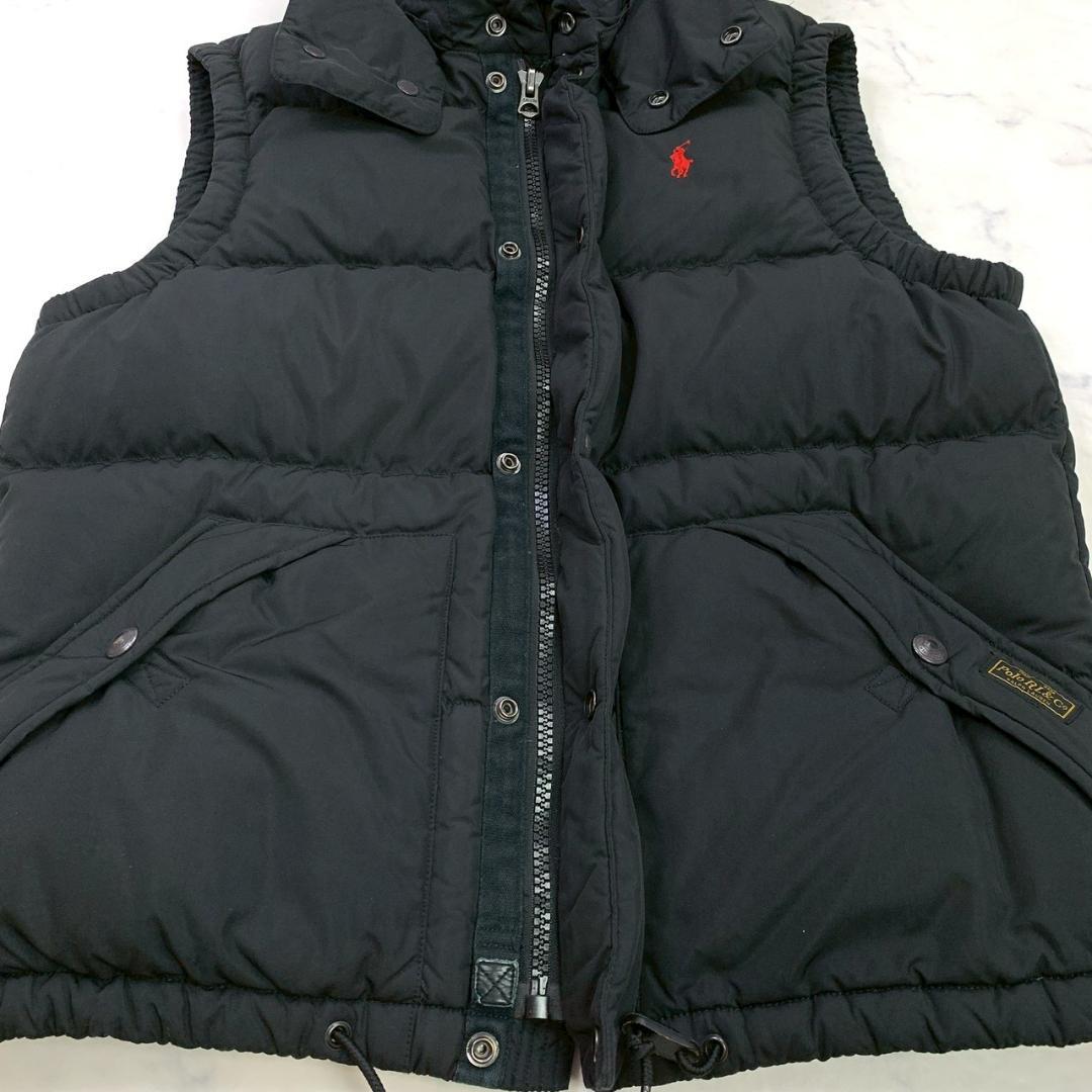 ポロラルフローレン ダウンベスト 2way ポニー刺繍 ブラック M　D939