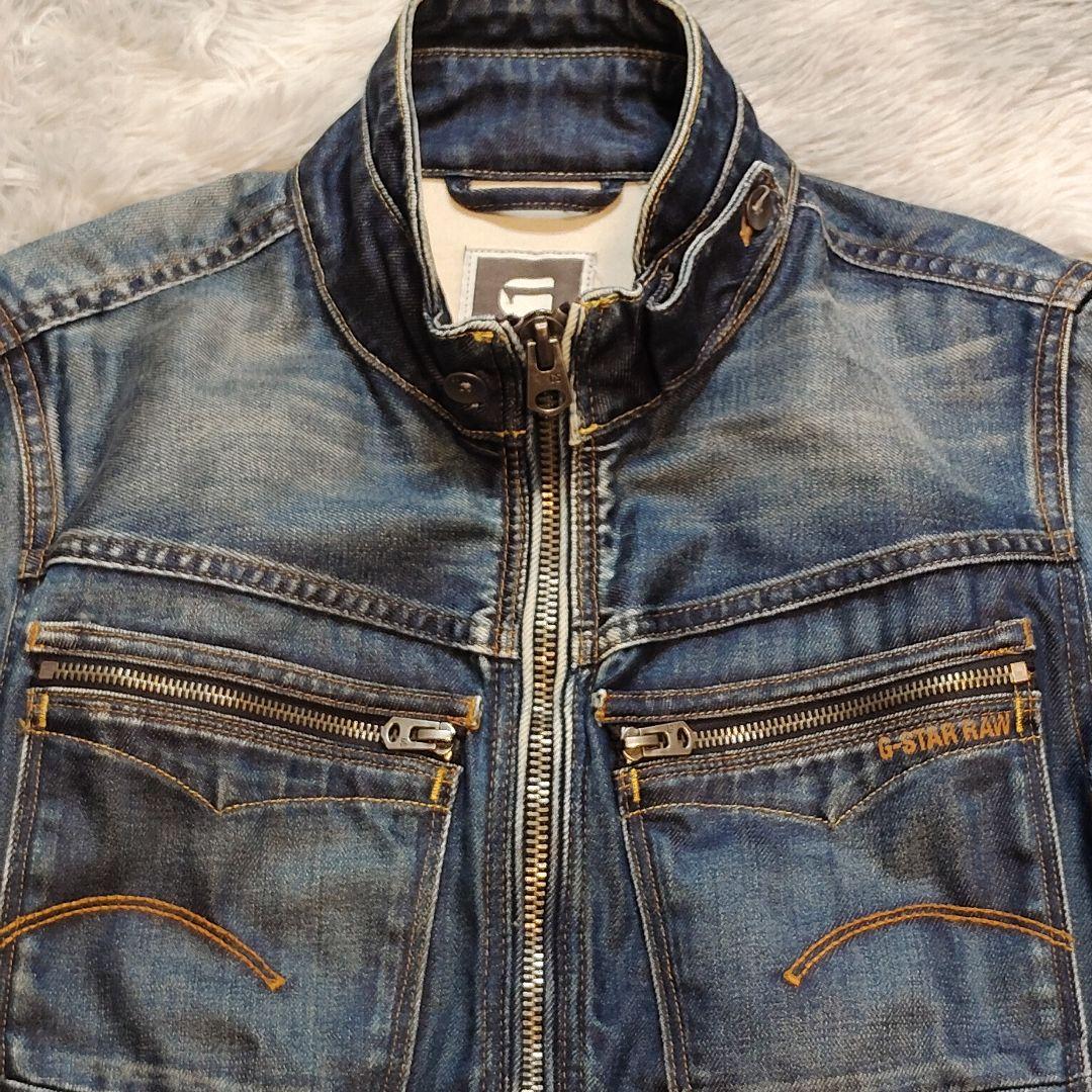 ス*ン様 G-STAR RAW ジースター デニムジャケット ライダース Gジャ