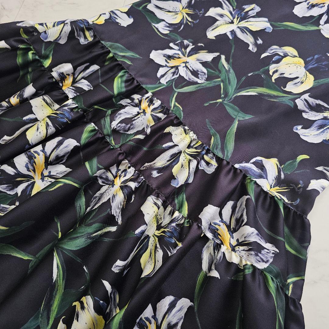 グレースコンチネンタル カサブランカプリントドレス ロング ワンピース