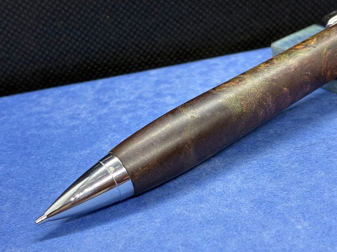 【早い者勝ち】メープルスタビライズドウッド　加藤金属　シャーペン0.５　木軸ペン