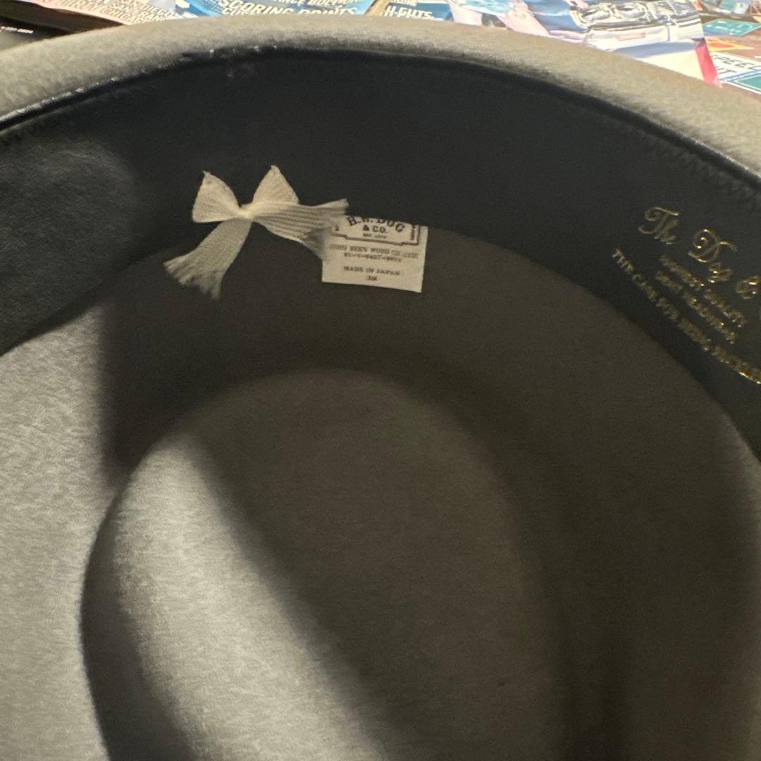 美品　ウールフェルトハット リボン付き