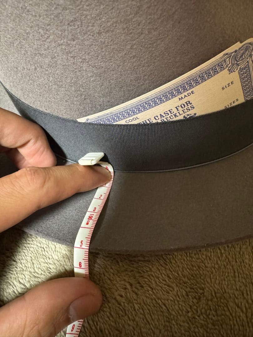 美品　ウールフェルトハット リボン付き