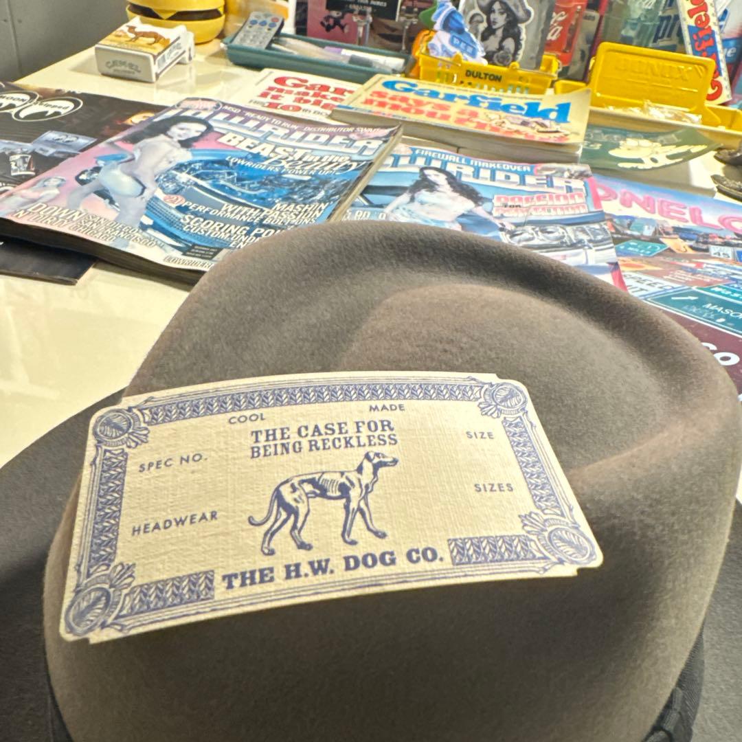 美品　ウールフェルトハット リボン付き