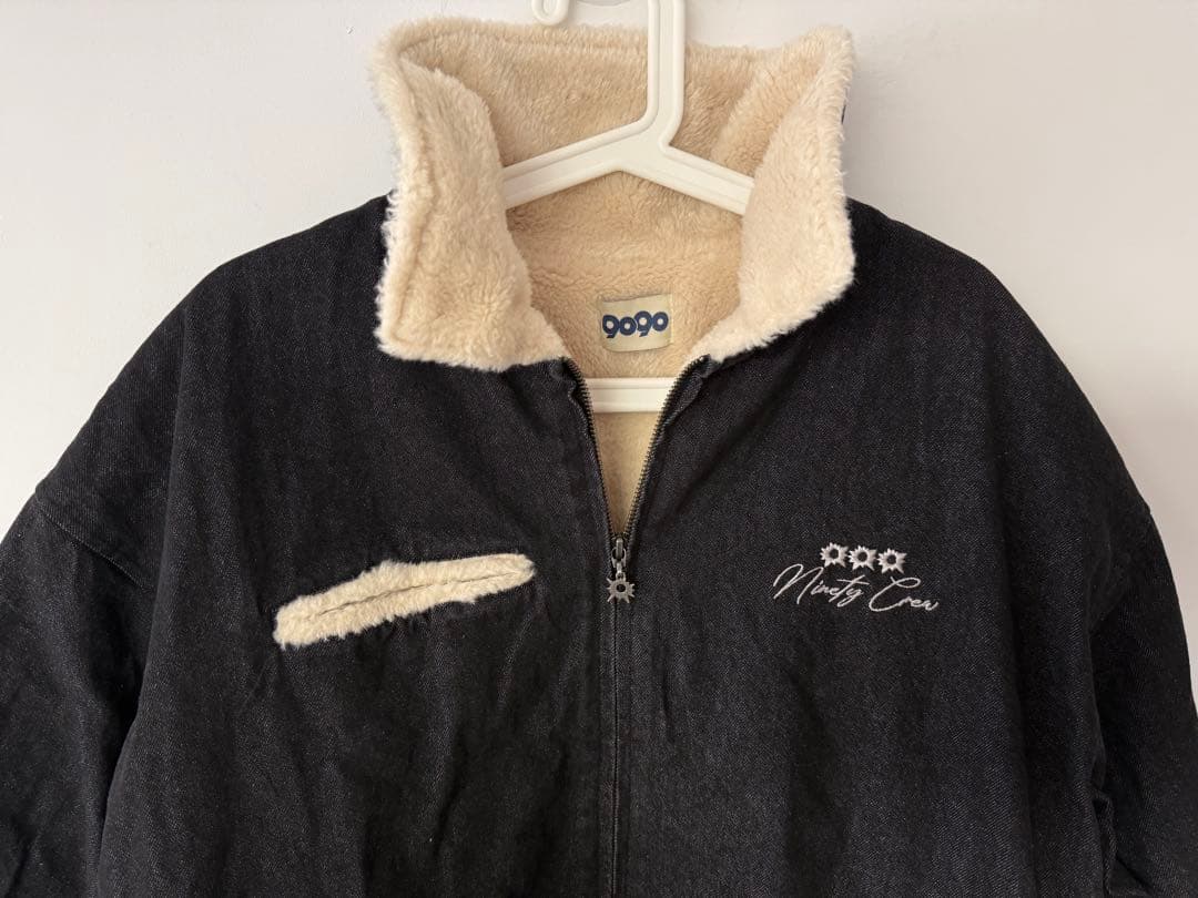 R*6様 新品 9090 Bullet Logo Boa Denim Jacke