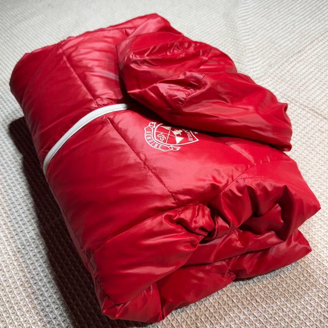 マンシングウェア ゴルフ R.line ダウンジャケット 赤 M フード付き
