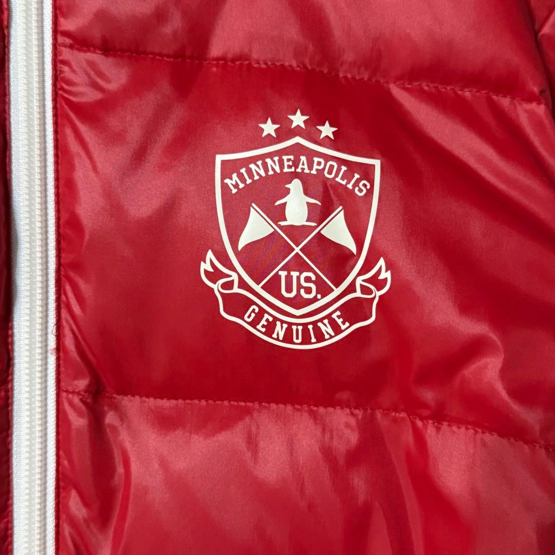 マンシングウェア ゴルフ R.line ダウンジャケット 赤 M フード付き