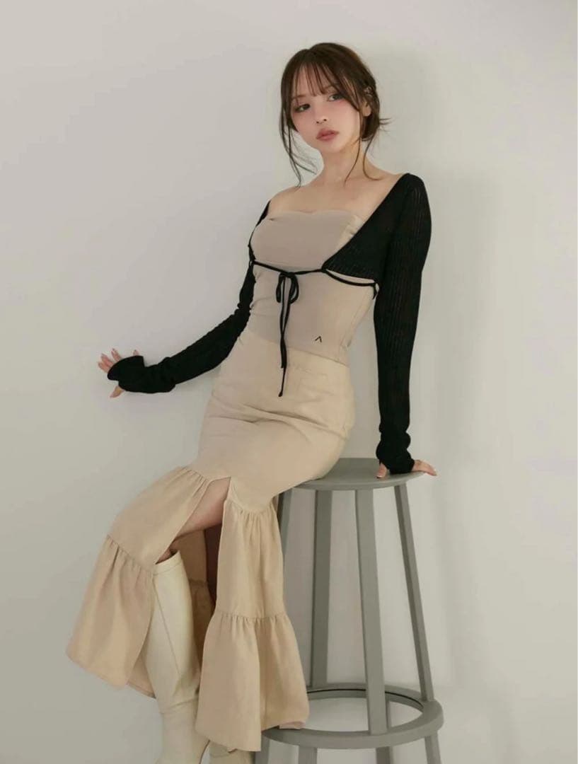 トップス andmary Lona ribbon tops