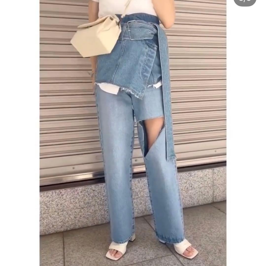 MAISON SPECIAL ビスチェ デニム ラップスカート