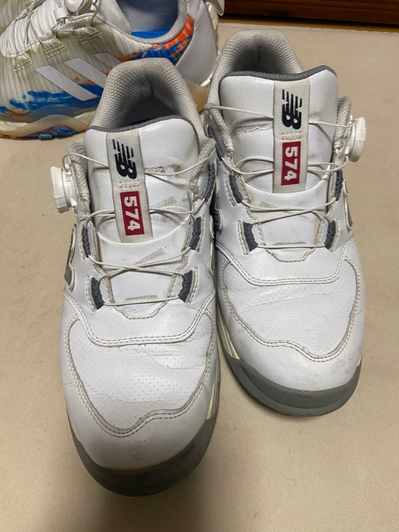 ニューバランス　アディダス　コードカオス574 BOA ボア　ゴルフシューズ26