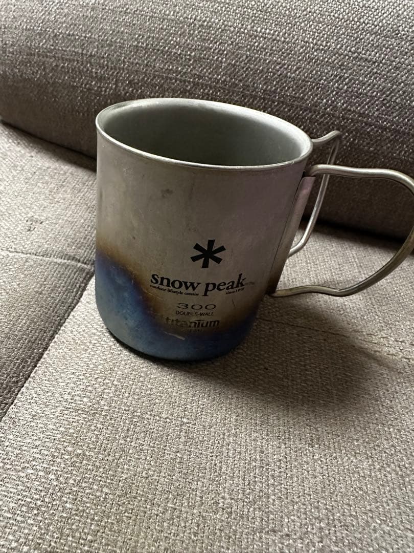  peak 2個セット ダブルウォールチタンマグカップ 300ml