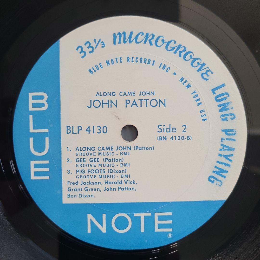 ★ヴァンゲルダー刻印ＵＳオリジナル★『アロング・ケイム・ジョン』ジョン・パットン