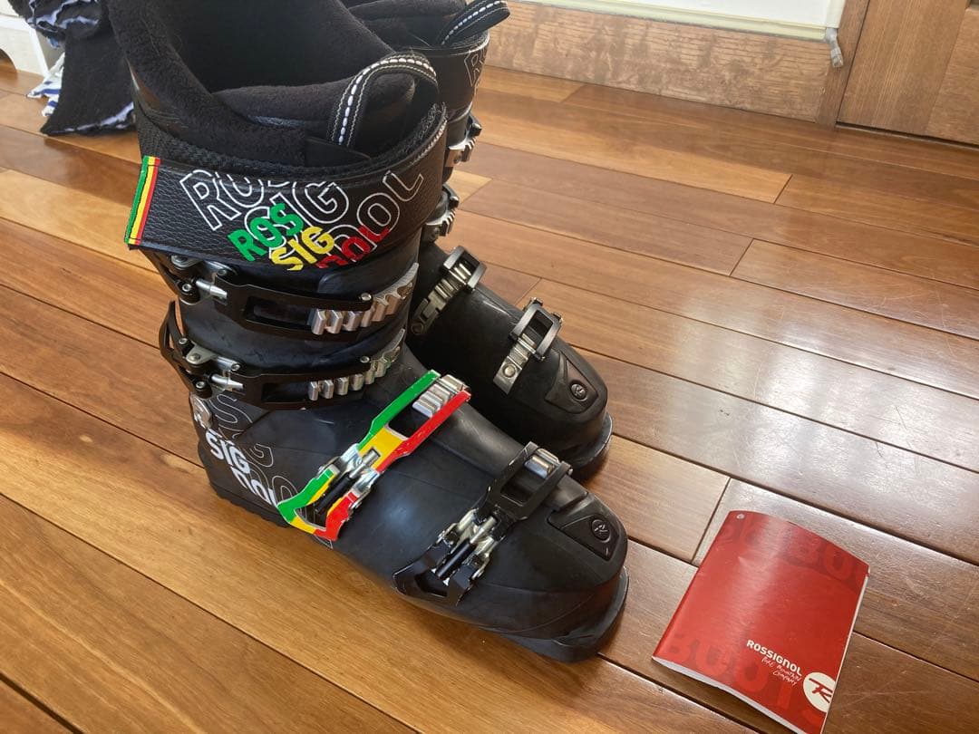 ショートスキー(ファン)板とブーツのセット24.5cm (25.5cm)