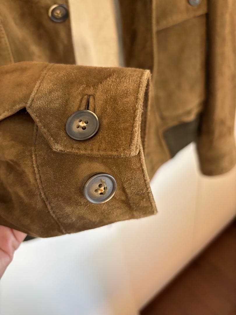 Cinquanta チンクワンタ　スエード　ドライビングブルゾン　Beams別注