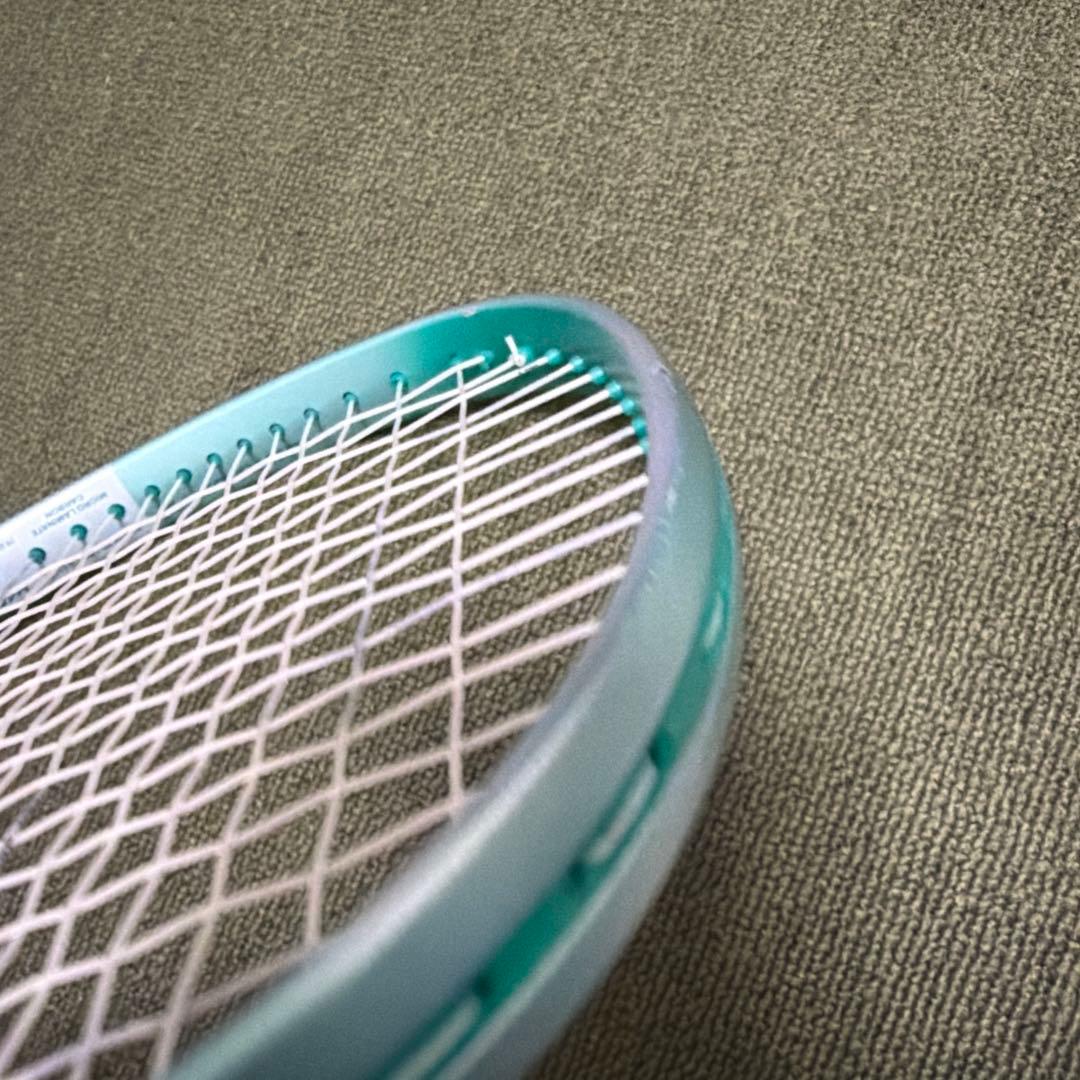 12番緑色テニスラケット(軟式用)